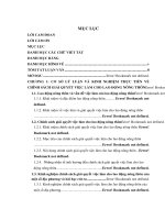 Chính sách giải quyết việc làm cho lao động nông thôn trên địa bàn Huyện Bảo Thắng, tỉnh Lào Cai