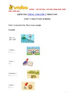 Tải Kiểm tra tiếng Anh lớp 3 Unit 7 That's my school - Bài tập tiếng Anh 3 theo từng Unit có đáp án