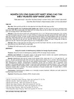 Nghiên cứu ứng dụng đốt nhiệt sóng cao tần điều trị bướu giáp nhân lành tính