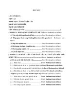 Hoàn thiện công tác quản lý dự án tại Ban quản lý Dự án Xử lý Chất thải Bệnh viện thuộc Bộ Y Tế