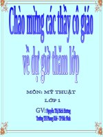 side bài giảng mỹ thuật lớp 1 vẽ cây vẽ nhà 