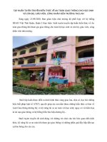 bài viết về hiến máu nhân đạo hội thao và tuyên truyền an toàn giao thông tháng 92020  thcs an phú  quận 2