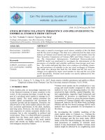 Stock returns volatility persistence and spillover effects: Empirical evidence from Vietnam