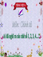 bài Chính tả - Nghe - viết Ai đã nghĩ ra các chữ số 1, 2, 3, 4- Phân biệt tr-ch, êt-êch | Ngữ văn, Lớp 4 - Ôn Luyện