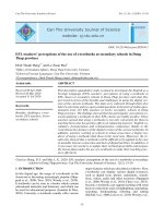 EFL teachers’ perceptions of the use of e-textbooks at secondary schools in Dong Thap province