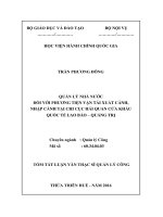 Quản lý nhà nước đối với phương tiện vận tải xuất cảnh, nhập cảnh tại chi cục hải quan cửa khẩu quốc tế lao bảo   quảng trị (tt) 