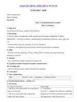 Tải Giáo án tiếng Anh lớp 11 Tuần 22 sách mới - Giáo án điện tử môn tiếng Anh 11 theo tuần