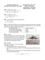 Đề thi giữa HK1 môn Toán 8 năm 2020-2021 - Trường THCS Huỳnh Văn Nghệ
