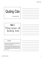 Bài giảng Quảng cáo - ThS. Trần Thị Ý Nhi