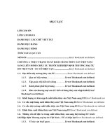 Ảnh hưởng của hiệp định thương mại tự do giữa Việt Nam và Liên minh Châu Âu đến xuất khẩu hàng thủy sản Việt Nam sang Liên minh Châu Âu