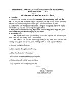 Bài kiểm tra Học trực tuyến – Ngữ văn 6 (Đợt 5)