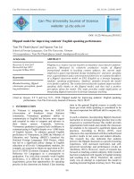 Flipped model for improving students’ English speaking performance