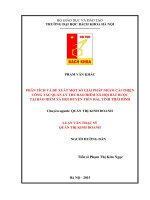 Phân tích và đề xuất một số giải pháp nhằm cải thiện công tác quản lý thu bảo hiểm xã hội bắt buộc tại bảo hiểm xã hội huyện tiền hải, tỉnh thái bình  