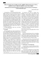 THUẬT TOÁN GIA LƯỢNG NGẪU NHIÊN TÌM GIAO CỦA N NỬA - KHÔNG GIAN TRONG KHÔNG GIAN BA CHIỀU