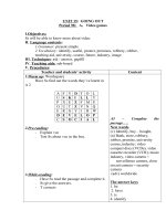 Tải Giáo án Tiếng Anh lớp 7 Unit 15: Going out - Lesson 3 - Giáo án điện tử môn Tiếng Anh lớp 7