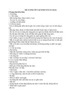 Đề cương ôn tập sinh học 7