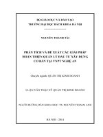 Phân tích và đề xuất các giải pháp hoàn thiện quản lý đầu tư xây dựng cơ bản tại vnpt nghệ an 