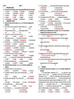 Bài tập trắc nghiệm có đáp án unit 4 môn tiếng anh lớp 11 lần 2 | Tiếng Anh, Lớp 11 - Ôn Luyện