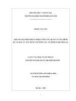 Một số giải pháp hoàn thiện công tác quản lý tài chính dự án đầu tư xây dựng tại tổng cục an ninh ii – bộ công an 