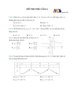 Đề thi thử thpt quốc gia có đáp án chi tiết môn toán năm 2017 của thầy nguyễn chiến lần 4 | Toán học, Đề thi đại học - Ôn Luyện