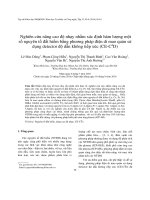 Nghiên cứu nâng cao độ nhạy nhằm xác định hàm lượng một số nguyên tố đất hiếm bằng phương pháp phát điện di mao quản sử dụng detector độ dẫn không tiếp xúc (CE-C4D)