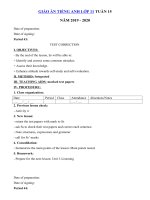 Tải Giáo án tiếng Anh lớp 11 Tuần 15 sách mới - Giáo án điện tử môn tiếng Anh 11 theo tuần