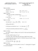 Đề thi học kì 1 môn Toán 8 năm 2020-2021 có đáp án - Phòng GD&ĐT huyện Đông Hưng