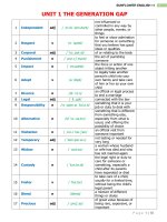 Tổng hợp từ vựng unit 1 the generation gap môn tiếng anh lớp 11 của sunflower english | Tiếng Anh, Lớp 11 - Ôn Luyện