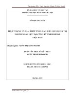 Thực trạng và giải pháp nâng cao hiệu quả quản trị nguồn nhân lực tại công ty tnhh denso việt nam 