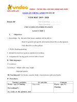 Tải Giáo án tiếng Anh lớp 8 Tuần 35 sách mới - Giáo án điện tử môn tiếng Anh 8 theo tuần