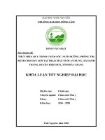 (Khóa luận tốt nghiệp) Thực hiện quy trình chăm sóc, nuôi dưỡng, phòng trị bệnh cho đàn lợn tại trại chăn nuôi An Hưng, xã Danh Thắng, huyện Hiệp Hoà, tỉnh Bắc Giang