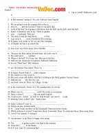 Tải Bài tập ôn thi Học sinh giỏi môn tiếng Anh lớp 4 - Luyện thi học sinh giỏi tiếng Anh lớp 4