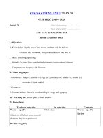 Tải Giáo án tiếng Anh lớp 8 Tuần 25 sách mới - Giáo án điện tử môn tiếng Anh 8 theo tuần