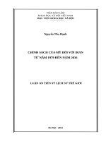 Chính sách của mỹ đối với iran từ năm 1979 đến năm 2016 