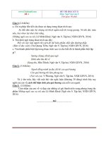 Bộ đề thi học kì 2 môn Ngữ văn 9 có đáp án