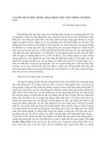 Vấn đề chuẩn hóa trong hoạt động thư viện thông tin hiện nay