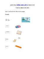 Tải Kiểm tra tiếng Anh lớp 3 Unit 8 This is my pen - Bài tập tiếng Anh 3 theo từng Unit có đáp án