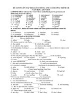 Đề cương ôn tập học kì 2 môn tiếng anh lớp 11 chương trình cơ bản năm 2017 | Tiếng Anh, Lớp 11 - Ôn Luyện