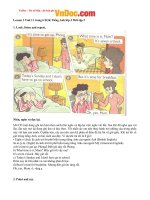 Tải Giải bài tập SGK Tiếng Anh lớp 4 Chương trình mới Unit 11: What time is it? - Để học tốt Tiếng Anh 4 thí điểm