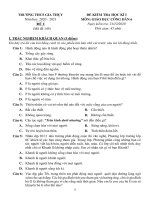 Đề thi học kì 1 môn GDCD 6 năm 2020-2021 - Trường THCS Gia Thụy