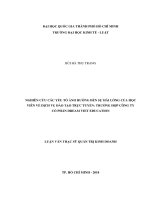 Nghiên cứu các yếu tố ảnh hưởng đến sự hài lòng của học viên về dịch vụ đào tạo trực tuyến trường hợp công ty cổ phần dream viet education 