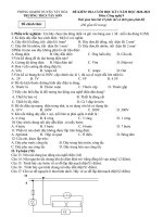 Đề thi học kì 1 môn Công nghệ 9 năm 2020-2021 có đáp án - Trường THCS Tây Sơn