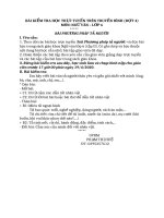 Bài kiểm tra Học trực tuyến – Ngữ văn 6 (đợt 4)