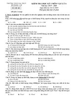 Đề thi học kì 1 môn Vật lí 6 năm 2019-2020 có đáp án - Trường THCS Gia Thụy