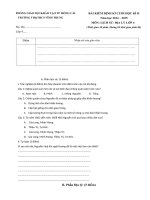 Tải Đề kiểm tra cuối học kì 2 môn Lịch sử - Địa lý lớp 4 năm học 2014-2015 trường TH&THCS Vĩnh Trung, Quảng Ninh - Đề thi cuối học kì 2 lớp 4 môn Sử-Địa có đáp án