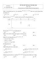 Đề thi thử THPT quốc gia năm 2020 - Môn Toán - Nguyễn Bá Tuấn | Toán học, Đề thi đại học - Ôn Luyện