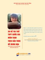 Ebook 20 đề thi thử thpt quốc gia môn toán năm 2017 theo cấu trúc minh họa sở GDĐT hà tĩnh của ngọc huyền sưu tầm và giới thiệu | Toán học, Đề thi đại học - Ôn Luyện