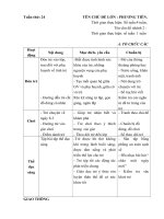 Giáo án phụ tuần 19 Thế giới thực vật