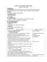 Tải Giáo án Tiếng Anh lớp 3 Unit 19: They are in the park - Lesson 6 - Giáo án điện tử môn Tiếng Anh lớp 3