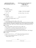 Đề thi học kì 1 môn Toán 6 năm 2020-2021 có đáp án - Phòng GD&ĐT huyện Đông Hưng